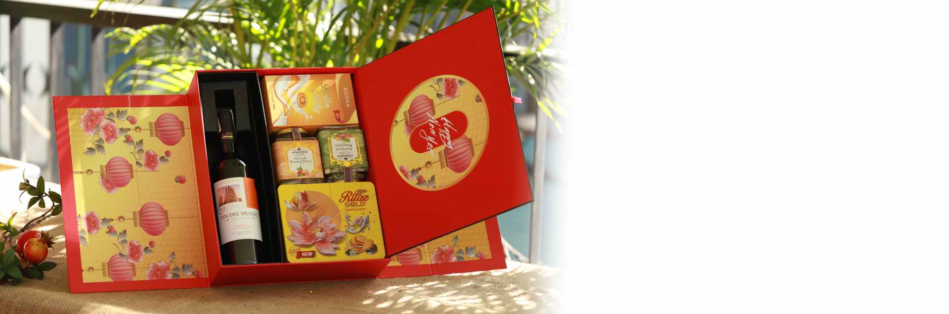 Set Quà Tết Hoa Mẫu Đơn G01